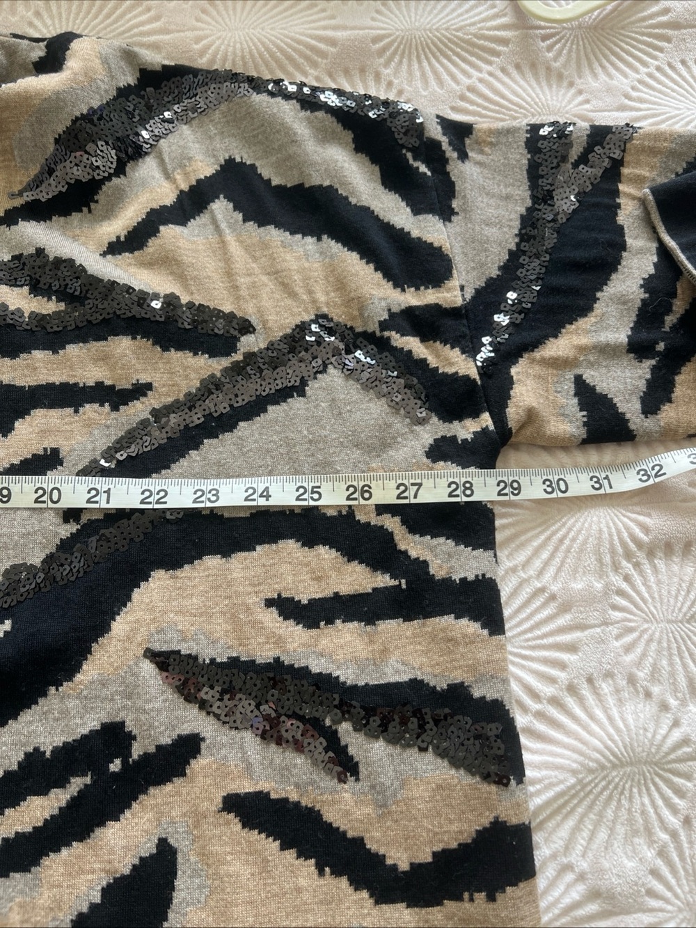 ZADIG & VOLTAIRE “MIA WE TIGER” pure wool boxy cardigan M/L - Picture 8 of 11